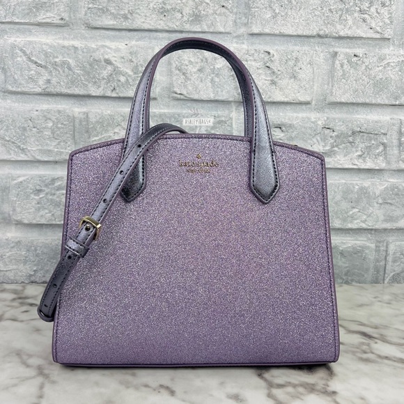 kate spade Bags Kate Spade Tinsel Glitter Satchel In Lilac Frost